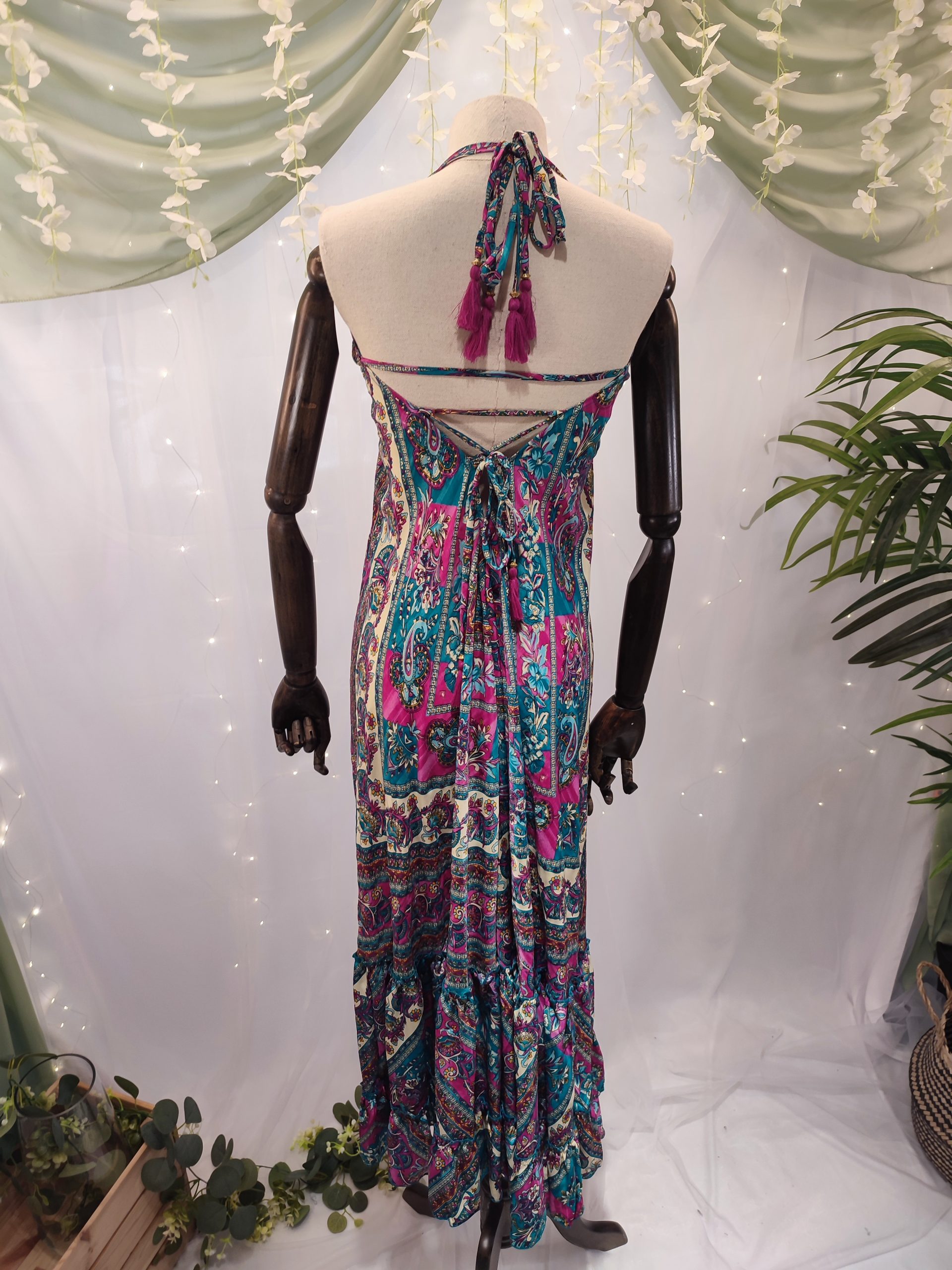 Vestido corto con top de crochet - Imagen 3